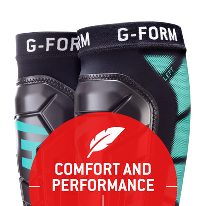 G-Form Pro-S Vento Soccer Shin Guard - Black/Mint, Adult Large