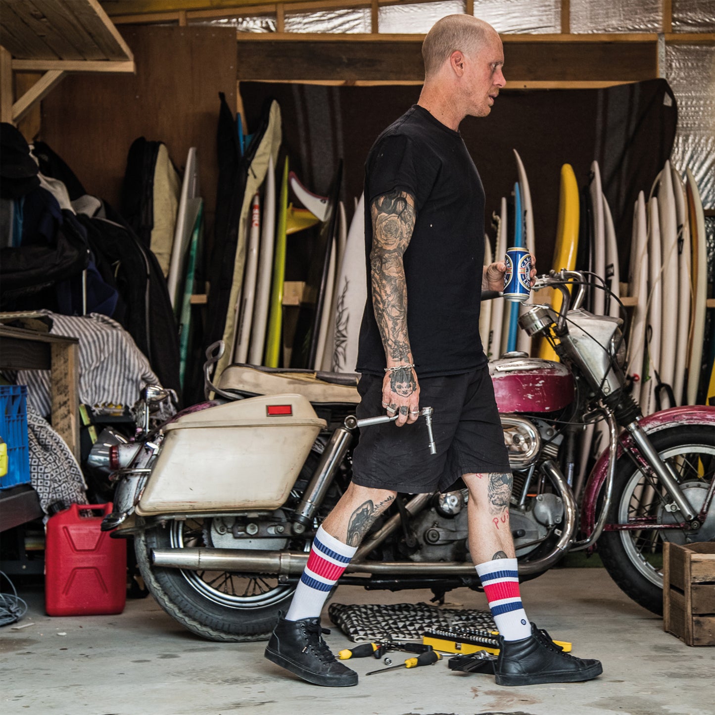 Stance Anything No Show Socks (Small, Black)