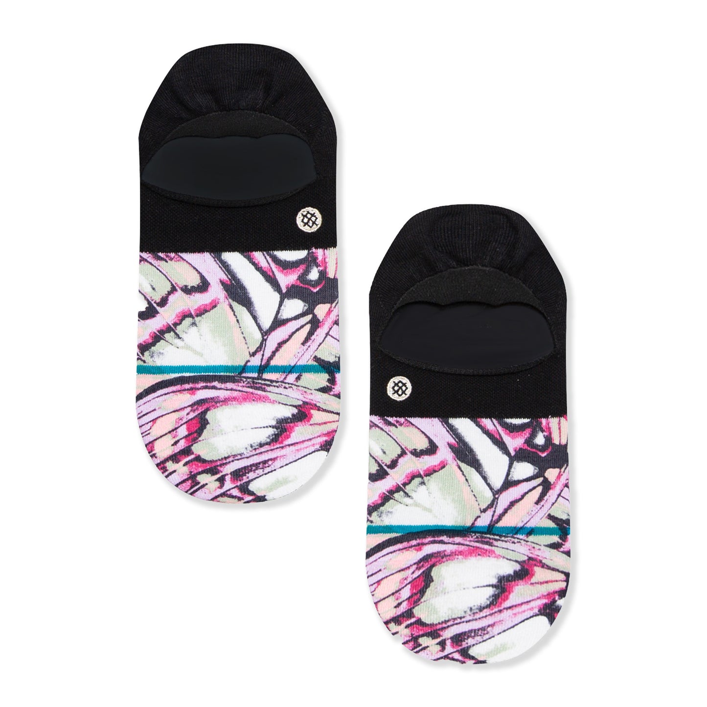 Stance Fly By No Show Socks (Small, Black)