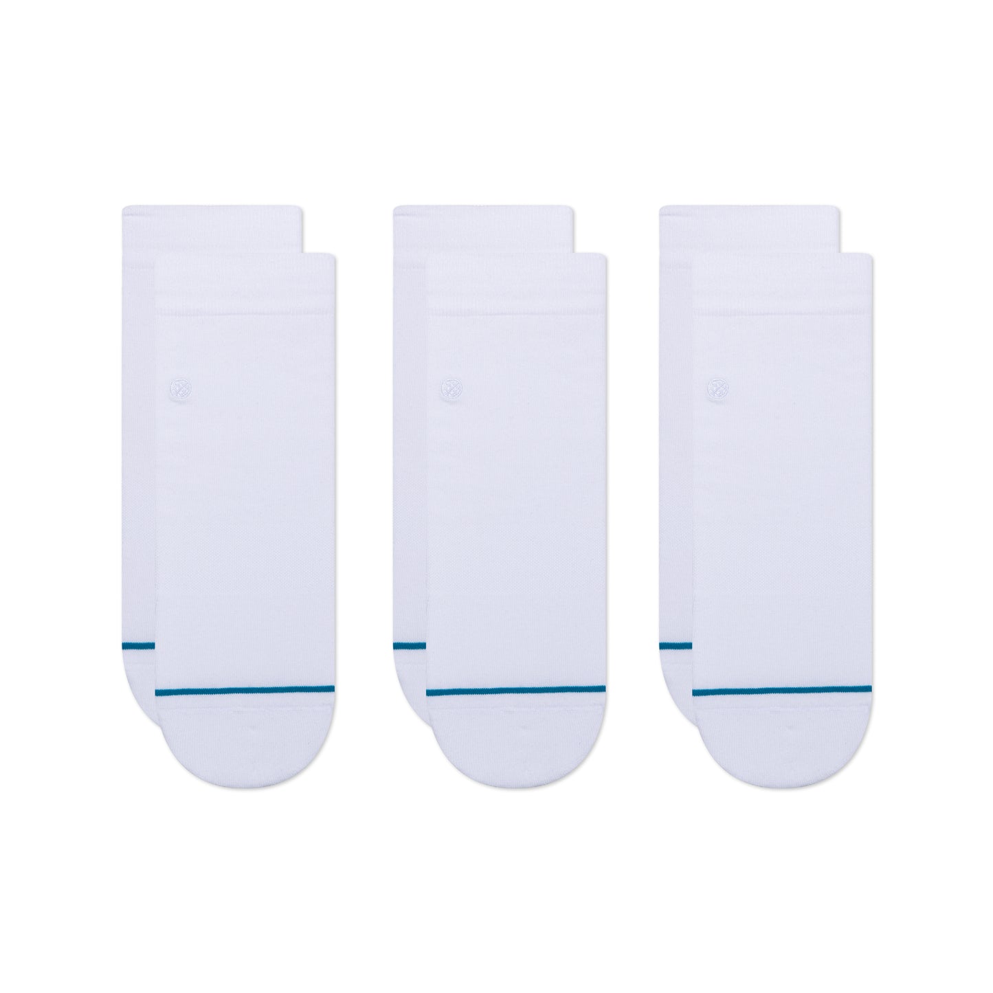 Stance The Lowrider 3 Pack Quarter Socks (Small, White)