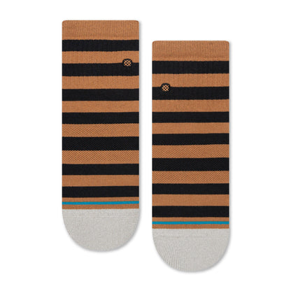Stance Anything Quarter Socks (Small, Blackbrown)