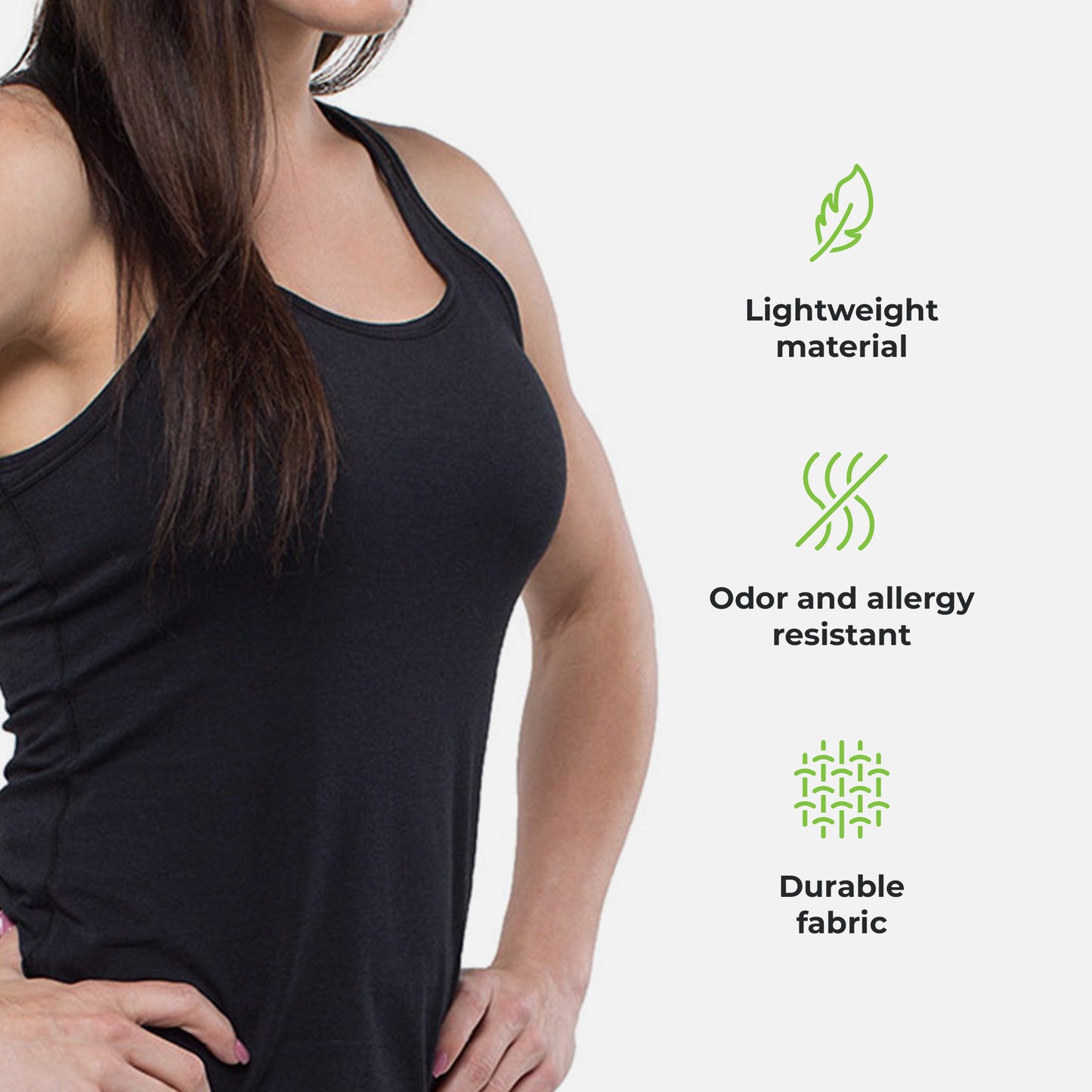 Cariloha Bamboo Racerback Tank - Workout Tank Top for Women - X-Small - Black