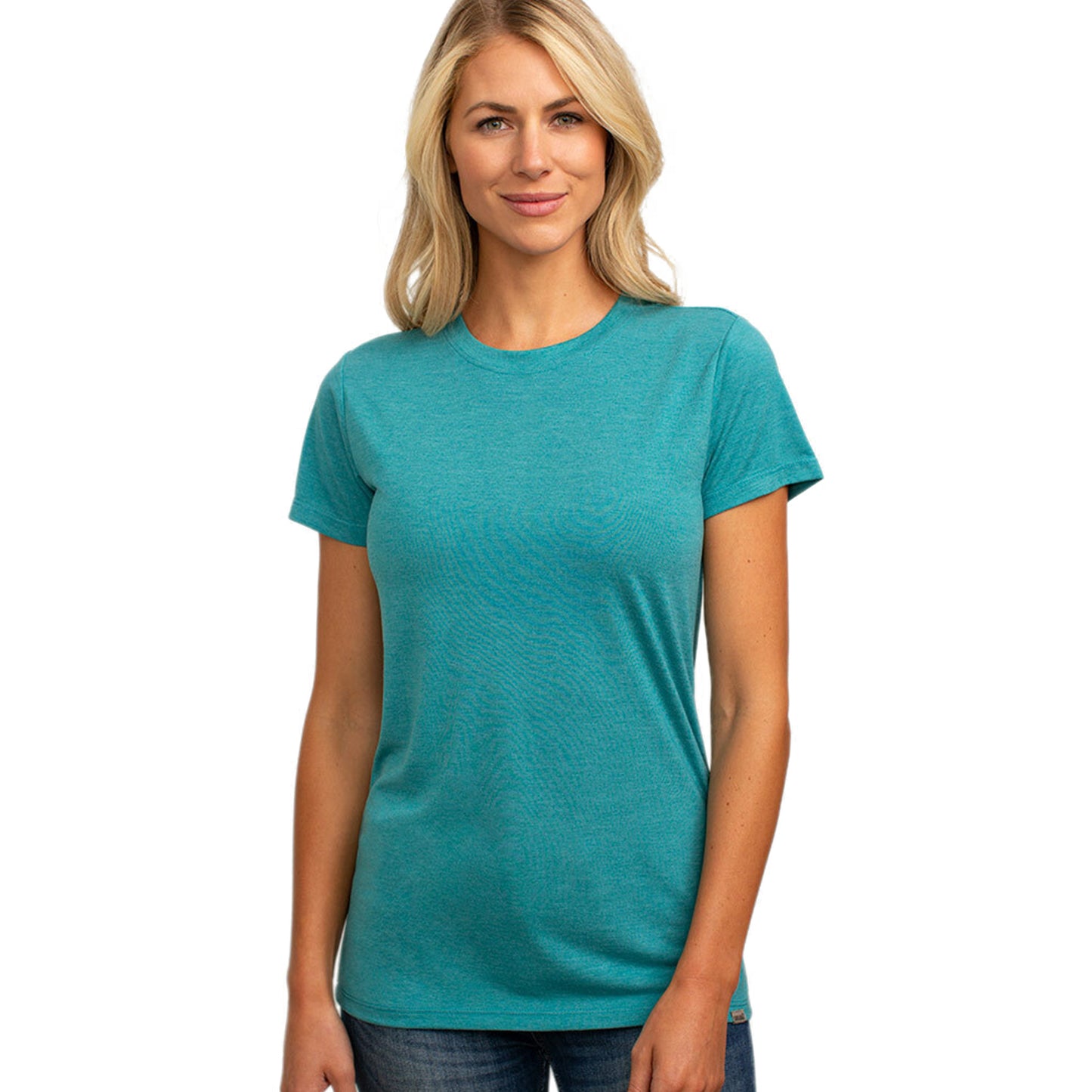 Cariloha Women's Bamboo Athletic Crew - Moisture Wicking Workout T Shirt - Small - Teal