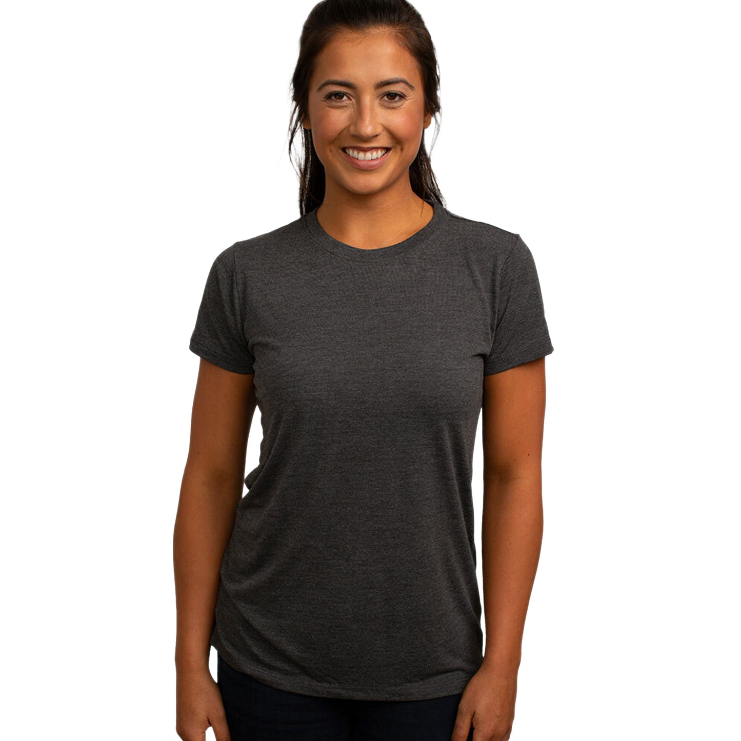 Cariloha Women's Bamboo Athletic Crew - Moisture Wicking Workout T Shirt - X-Small - Carbon Heather