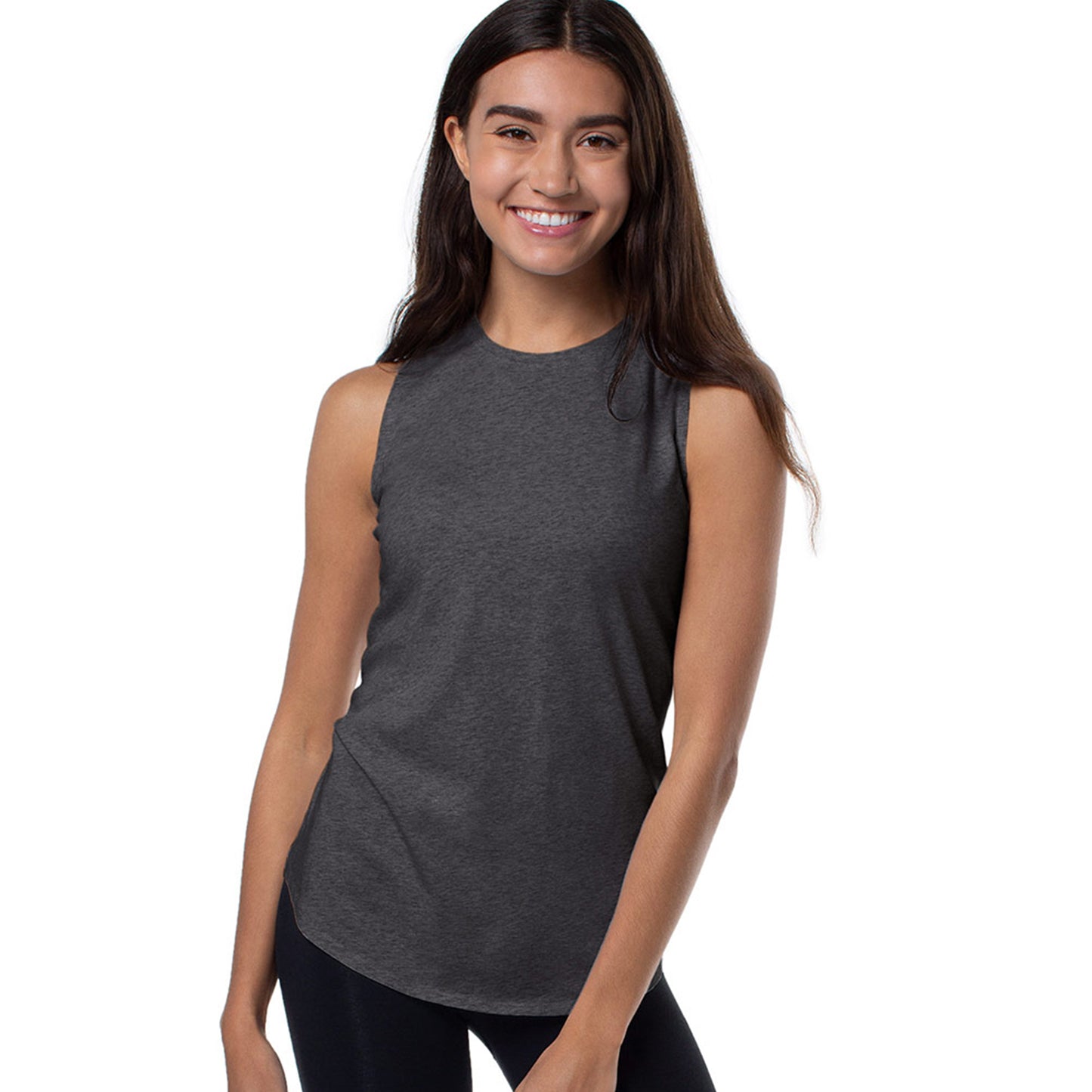Cariloha Women's Bamboo Sleeveless - Moisture Wicking Workout Tank Top for Women - Small - Carbon Heather
