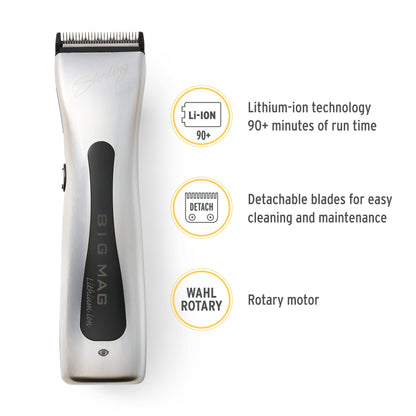 Wahl Professional - Sterling Big Mag Cordless Clipper and Sterling Mag Hair Trimmer Set - Salon-Quality Electric Hair Cutting Tools for Men and Women