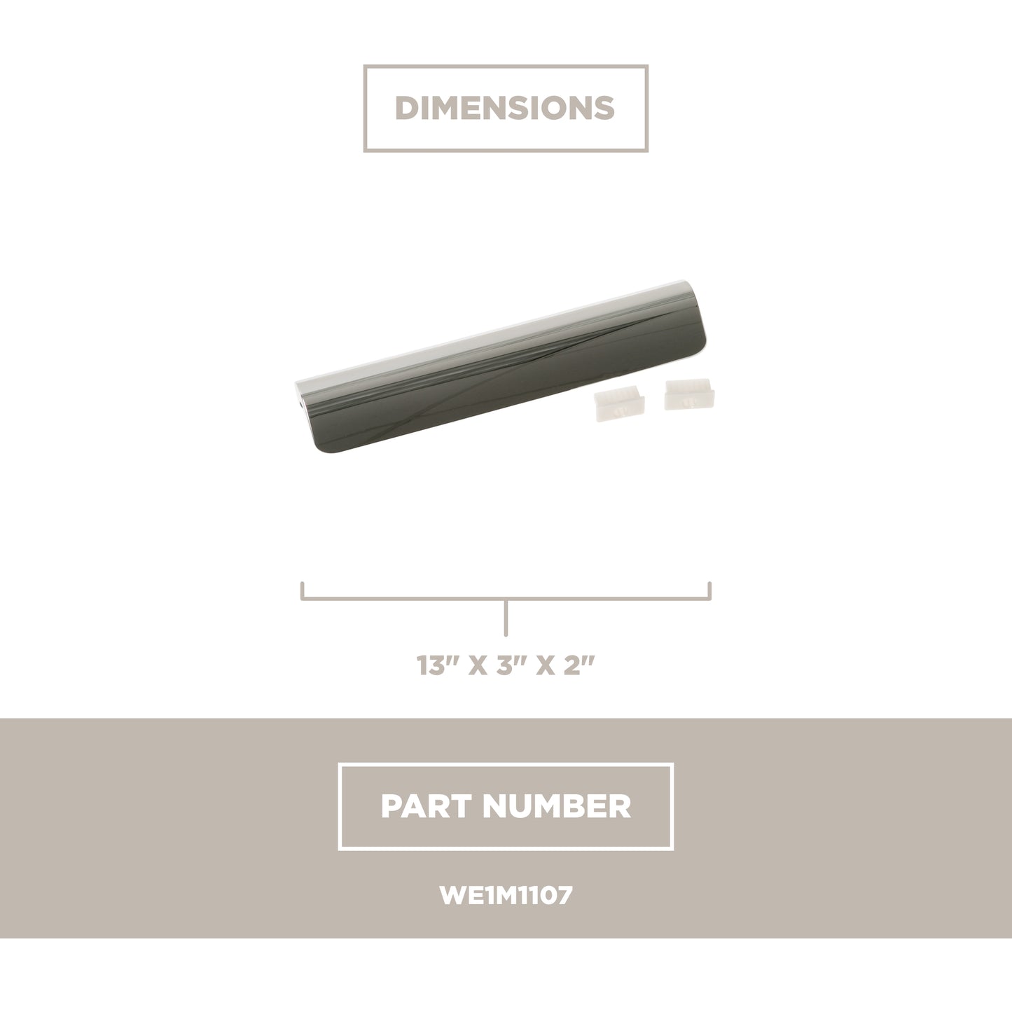 GE Appliances WE1M1107 Dryer Door Handle