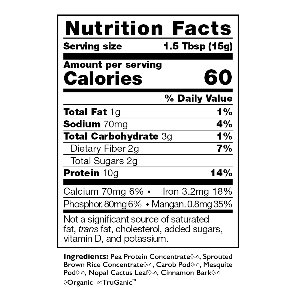 HealthForce SuperFoods Warrior Food Carob - 500 g Powder