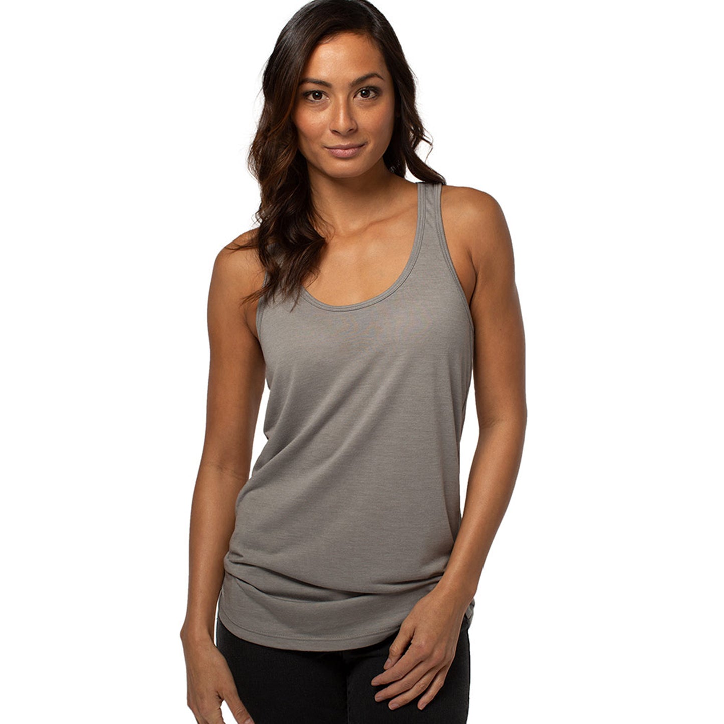 Cariloha Bamboo Racer Tank - Soft Basic Tank Top for Women - Small - Gray