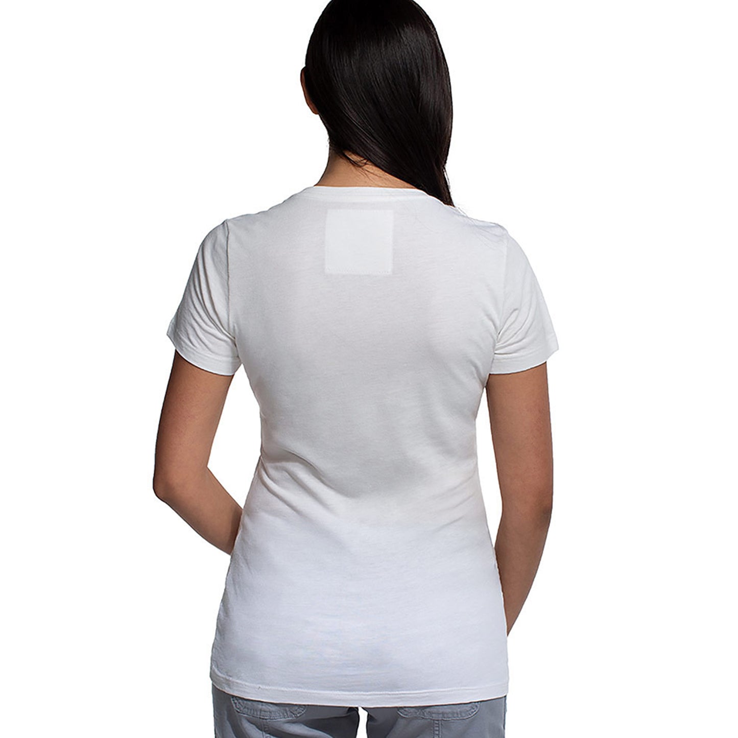 Cariloha Women's Bamboo V-Neck T-Shirt X-Large White