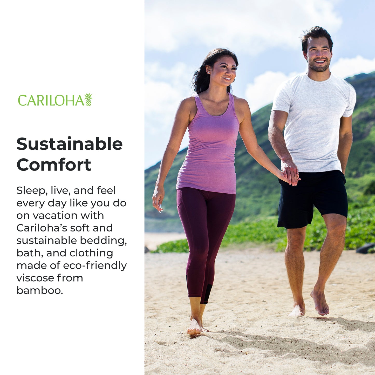 Cariloha Bamboo Pieced Athletic Cropped Legging - Soft Workout Leggings for Women with Pockets - Medium - Black