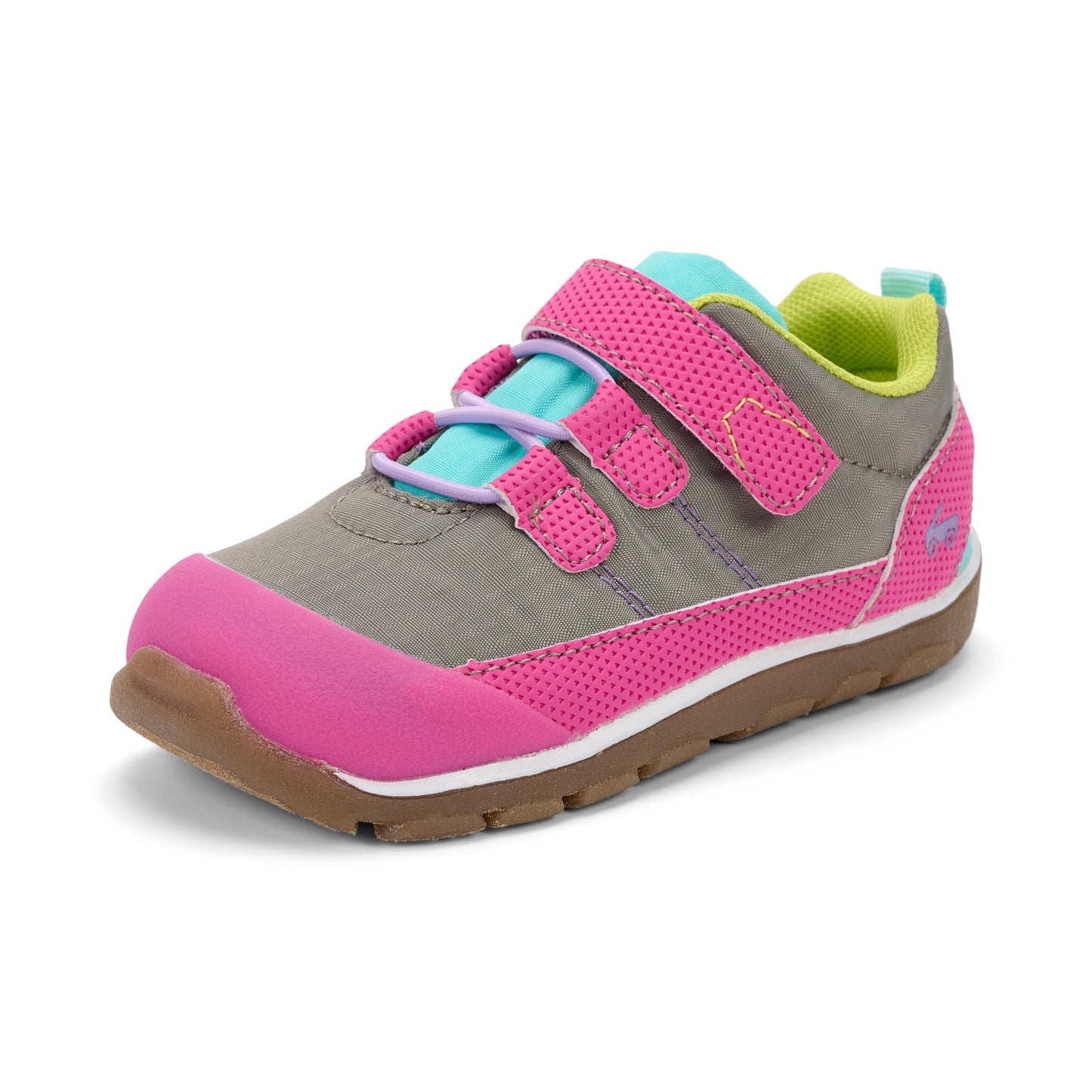 See Kai Run - Tanner Sneaker for Little Kids, Gray Jersey/Lime, Little Kid 12