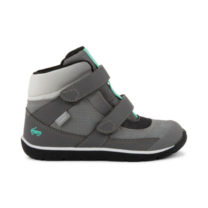 See Kai Run, Belmont Recycled High Top Sneakers for Kids, Black/Pink, 5