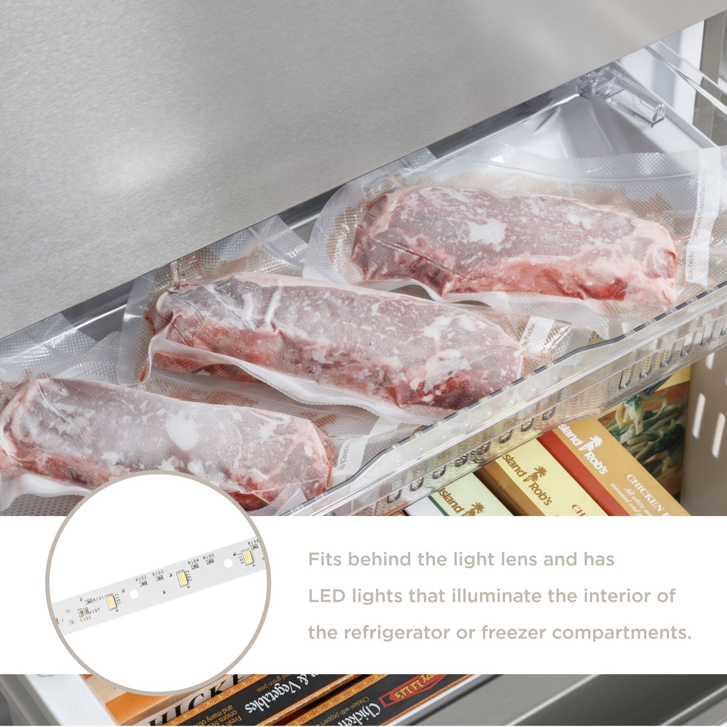 GE Appliances WR55X26671 Refrigerator Light Board