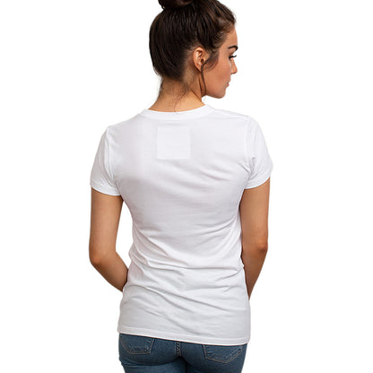 Cariloha Women's Bamboo Crew Tee - Plain, Soft Moisture Wicking T Shirt - Small - White