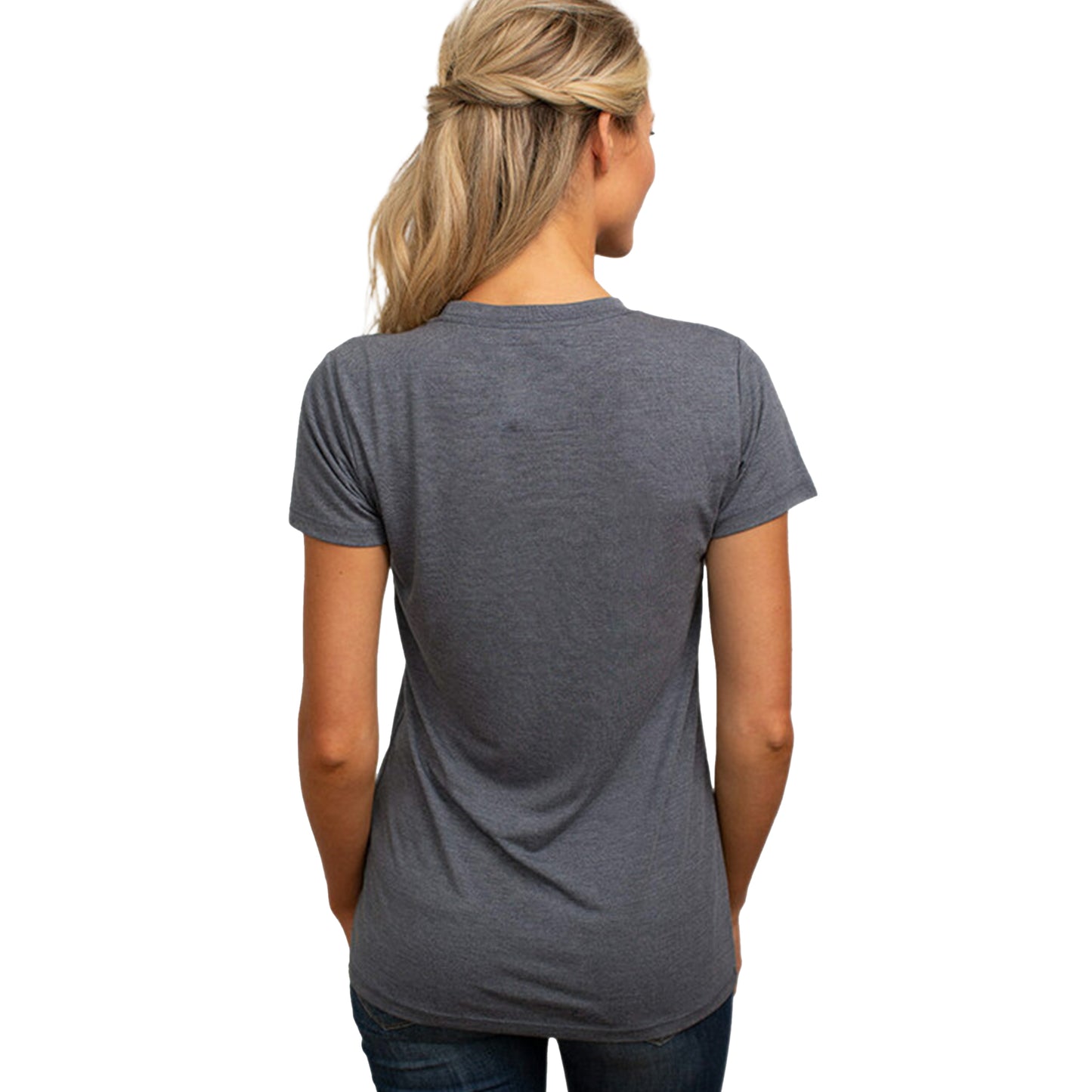 Cariloha Women's Bamboo Crew Tee - Plain, Soft Moisture Wicking T Shirt - XX-Large - Navy Heather