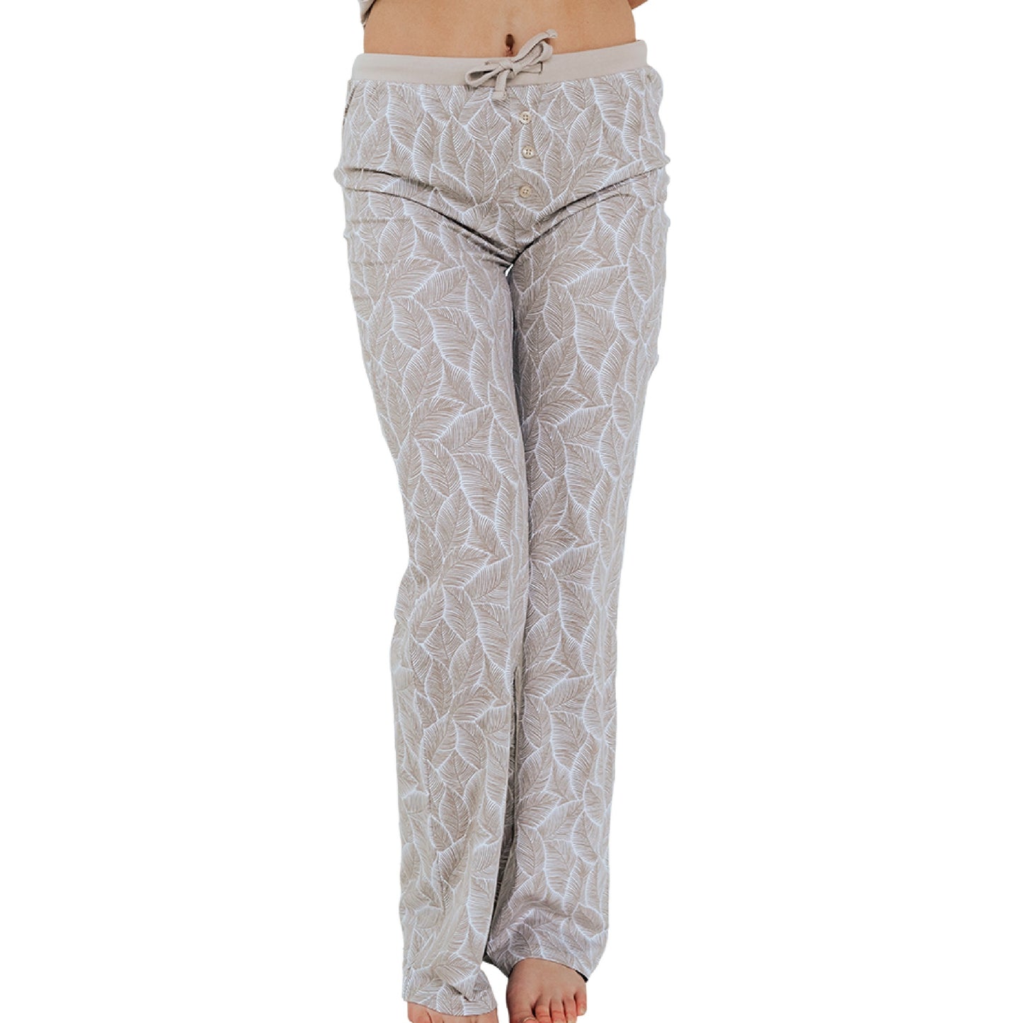 Cariloha - Women's Sleep Pant - Coastal Gray Leaf - S