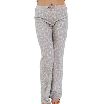 Cariloha - Women's Sleep Pant - Coastal Gray Leaf - XL