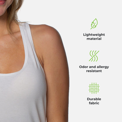 Cariloha Bamboo Racer Tank - White M