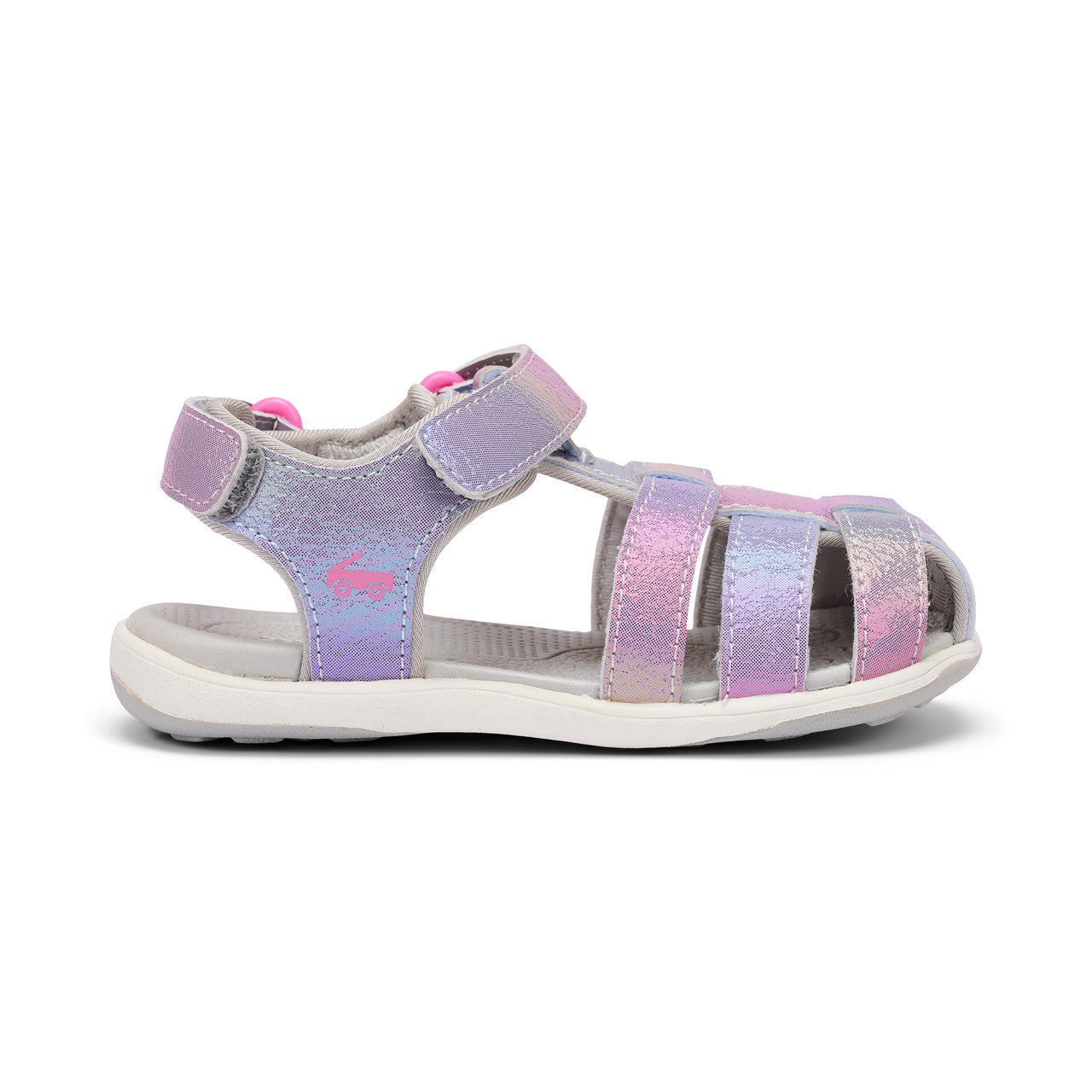See Kai Run - Paley II Fisherman Sandal for Toddlers, Rainbow Multi, 4