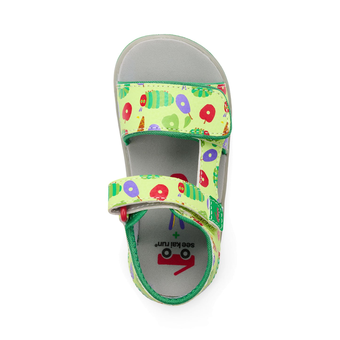 See Kai Run - Jetty III Sandal for Toddlers, Green/The Very Hungry Caterpillar‚Ñ¢, 4
