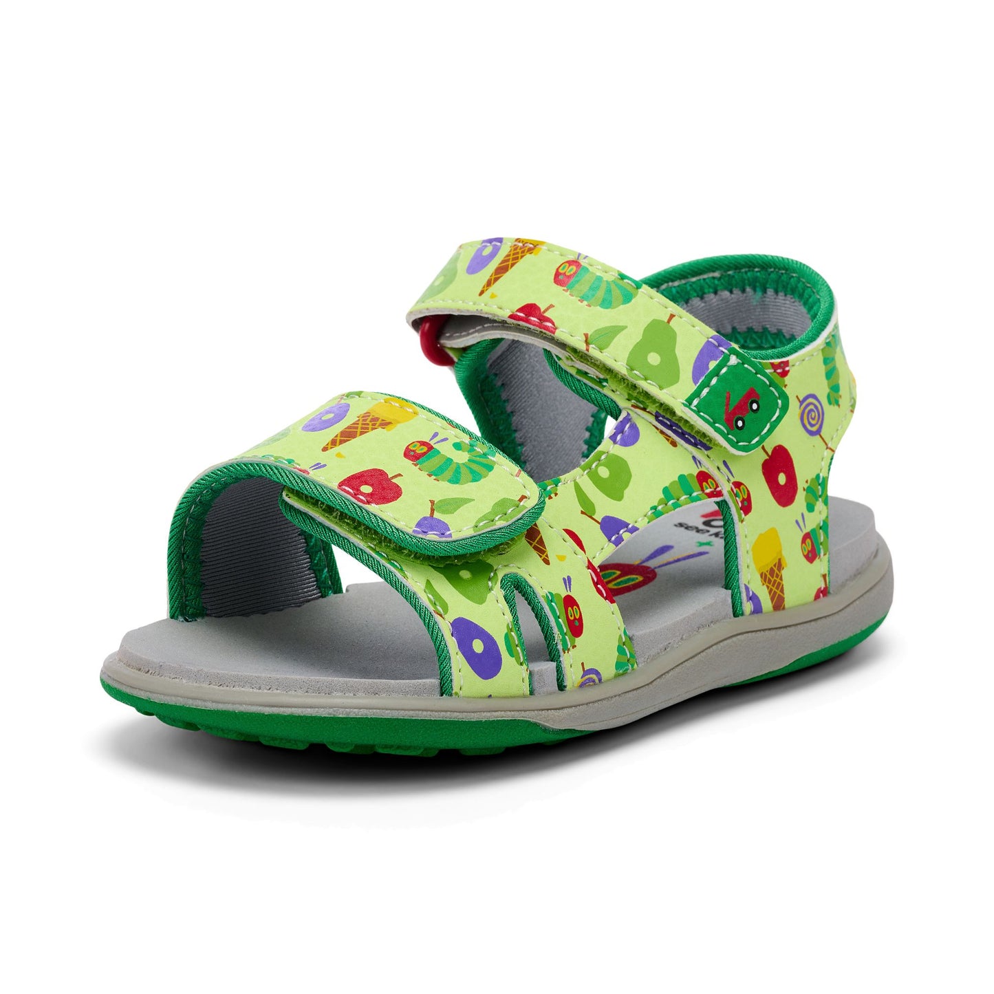 See Kai Run - Jetty III Sandal for Toddlers, Green/The Very Hungry Caterpillar‚Ñ¢, 10