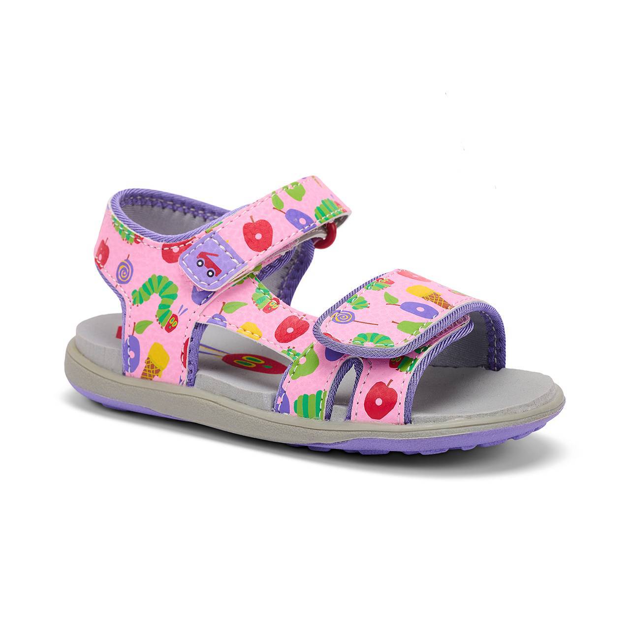 See Kai Run - Jetty III  Sandal for Little Kids, Pink/The Very Hungry Caterpillar‚Ñ¢, 12