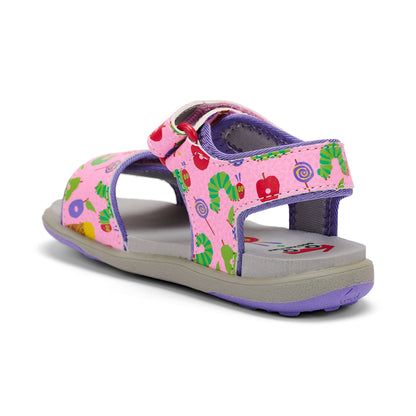 See Kai Run - Jetty III  Sandal for Toddlers, Pink/The Very Hungry Caterpillar‚Ñ¢, 4