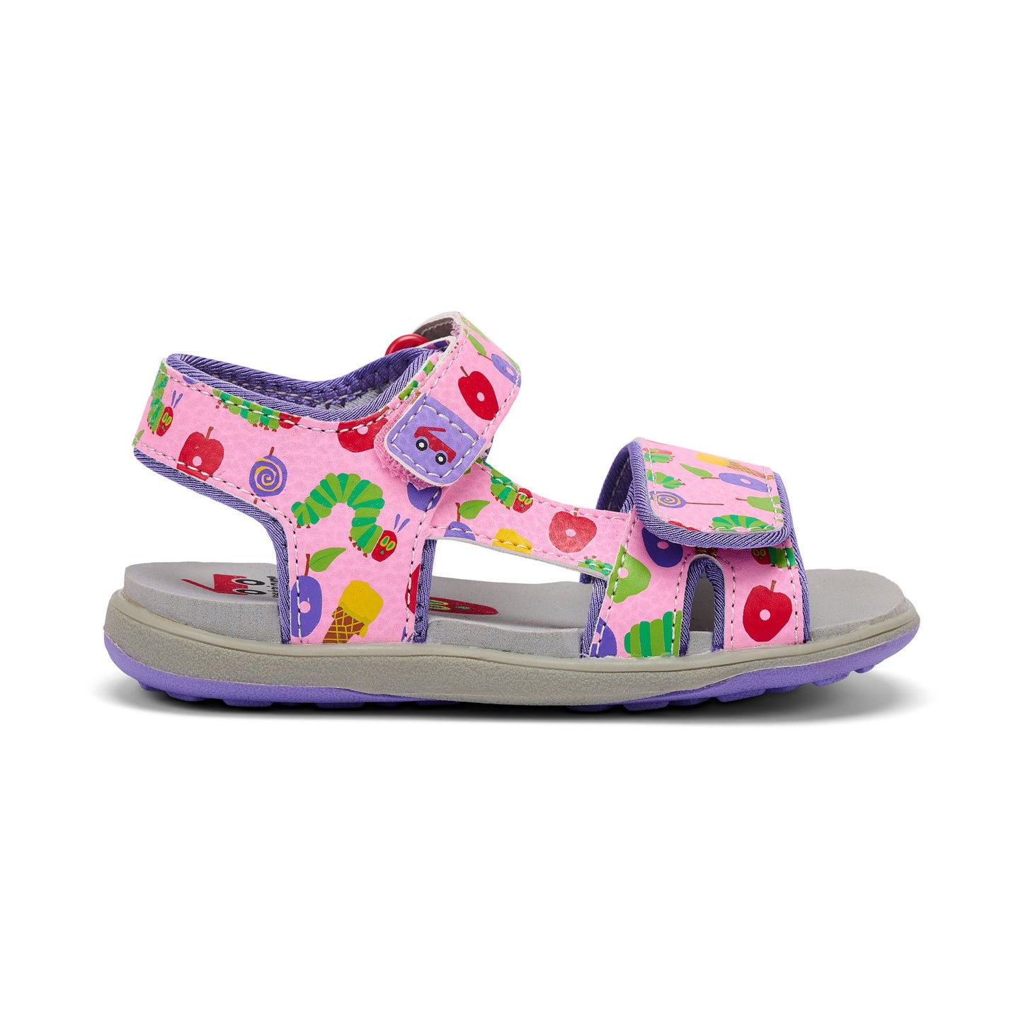 See Kai Run - Jetty III  Sandal for Toddlers, Pink/The Very Hungry Caterpillar‚Ñ¢, 4