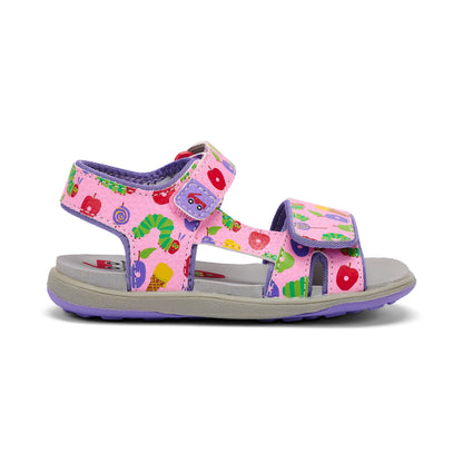 See Kai Run - Jetty III  Sandal for Toddlers, Pink/The Very Hungry Caterpillar‚Ñ¢, 6