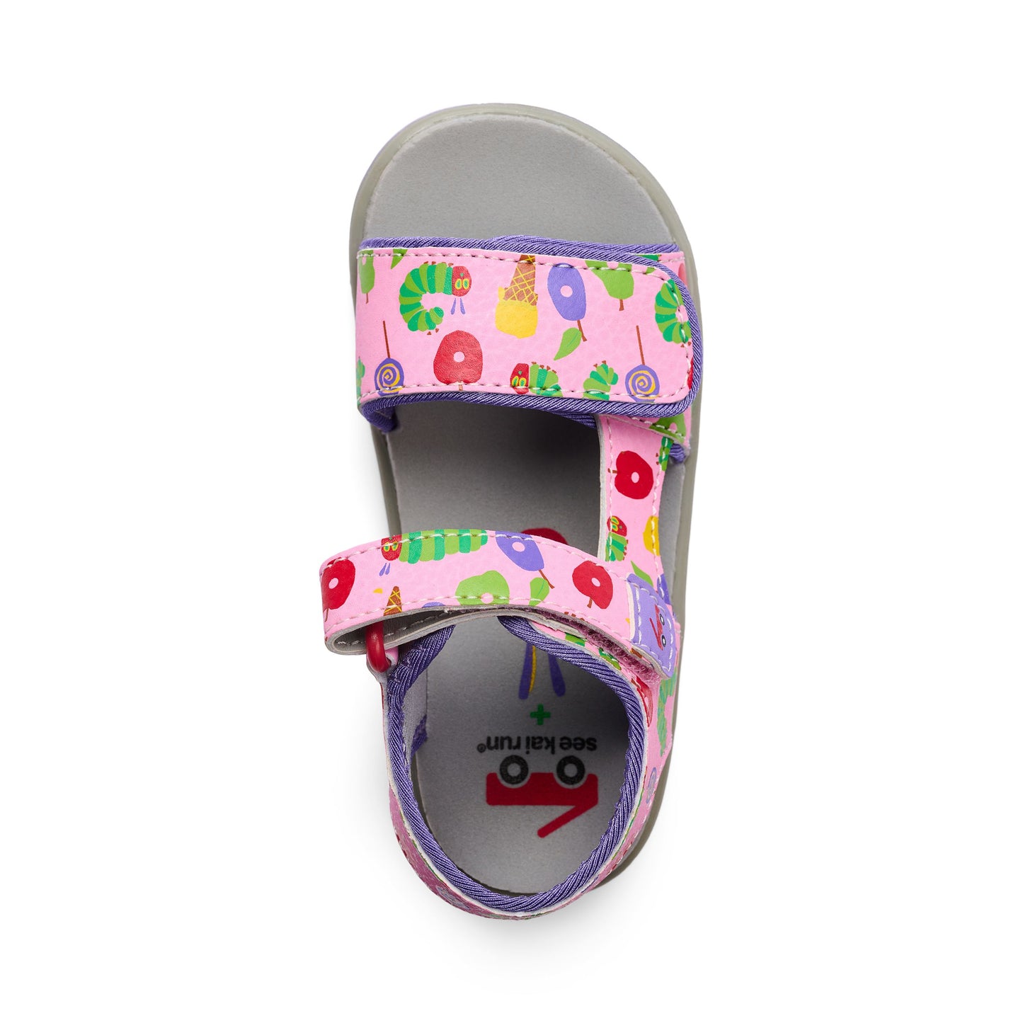 See Kai Run - Jetty III  Sandal for Toddlers, Pink/The Very Hungry Caterpillar‚Ñ¢, 7