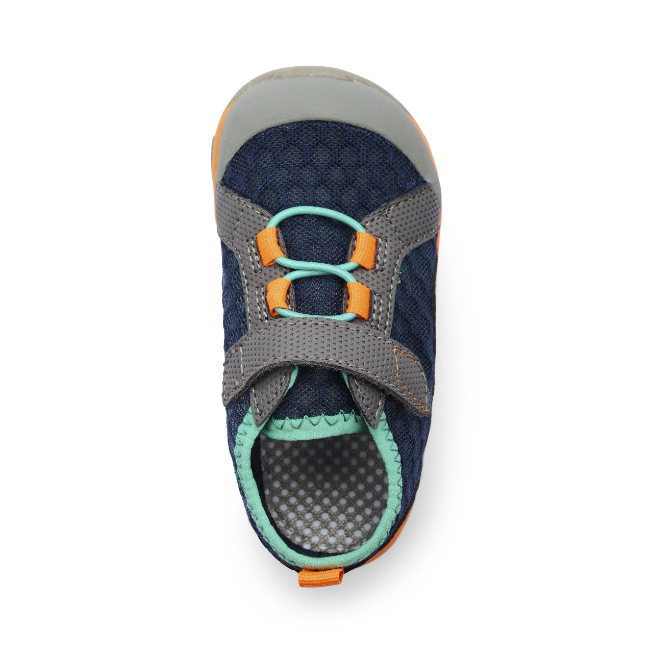 See Kai Run - Anker Water Shoe for Toddlers, Blue/Orange, 4