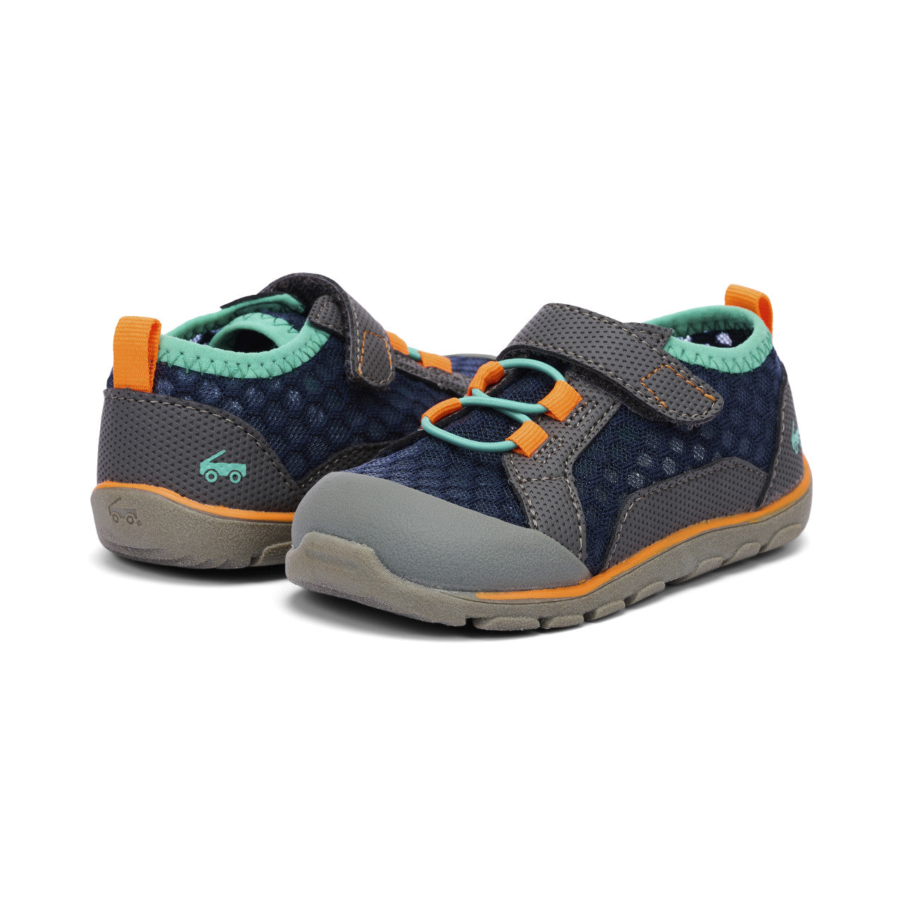 See Kai Run - Anker Water Shoe for Toddlers, Blue/Orange, 9