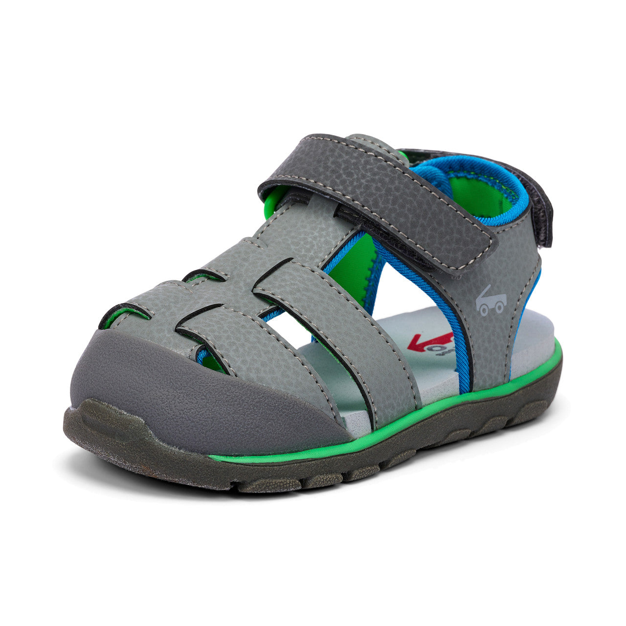 See Kai Run - Wilder Sport Sandal for Toddlers, Gray, 8