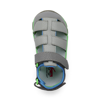 See Kai Run - Wilder Sport Sandal for Toddlers, Gray, 8