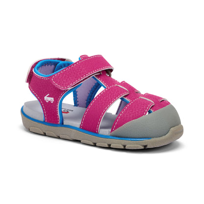 See Kai Run - Wilder Sport Sandal for Little Kids, Berry, 12