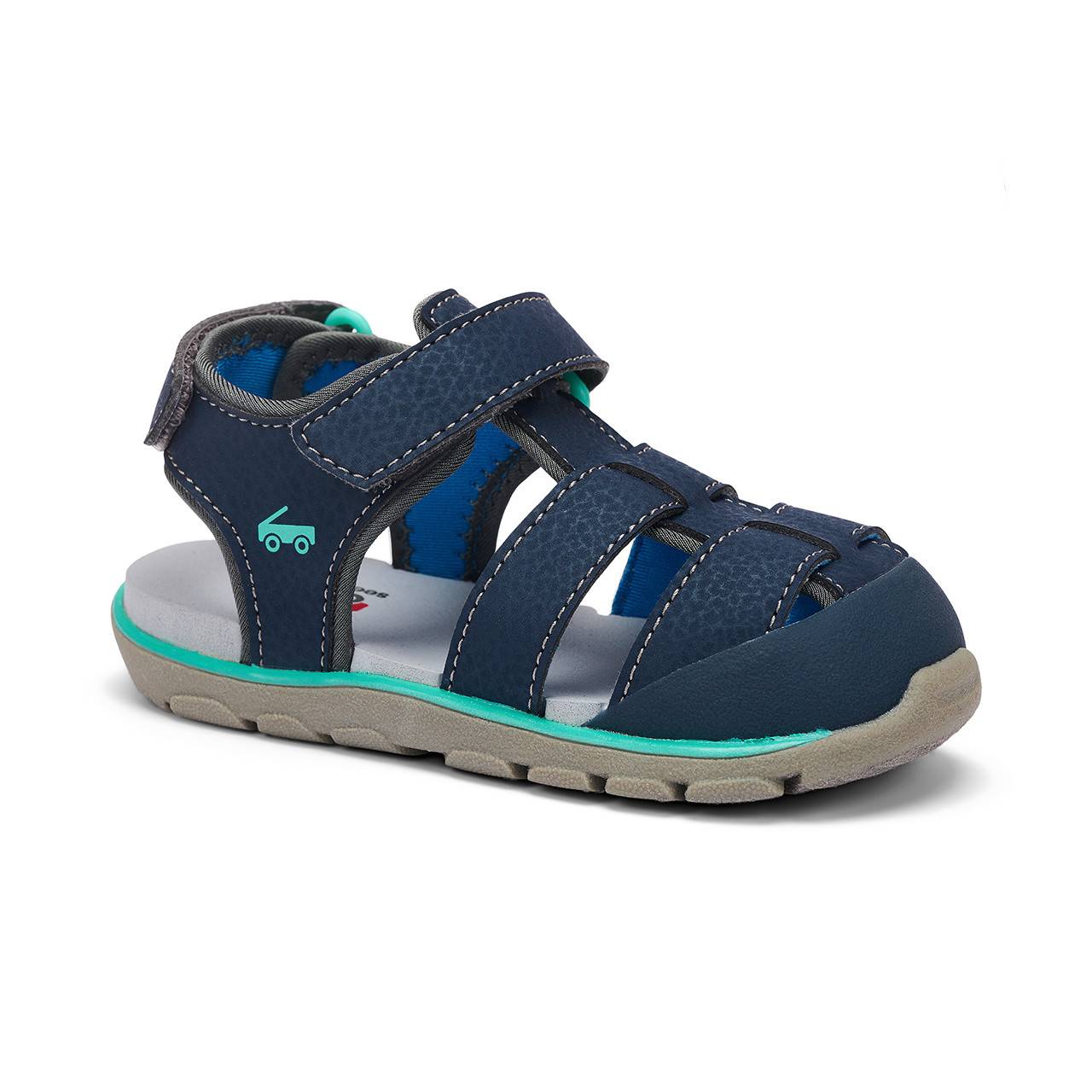 See Kai Run - Wilder Sport Sandal for Little Kids, Navy, 1Y