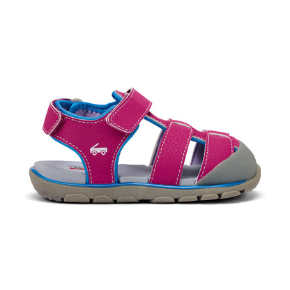 See Kai Run - Wilder Sport Sandal for Little Kids, Berry, 2Y