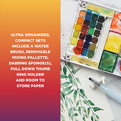 Sakura Pocket Set Koi Watercolor Kit, 24 Colors Count