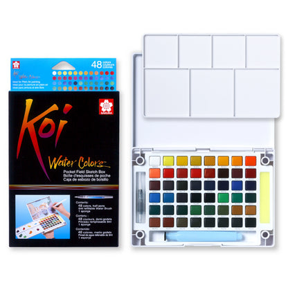 Koi XNCW-48N Watercolor Field, 48 Color Set