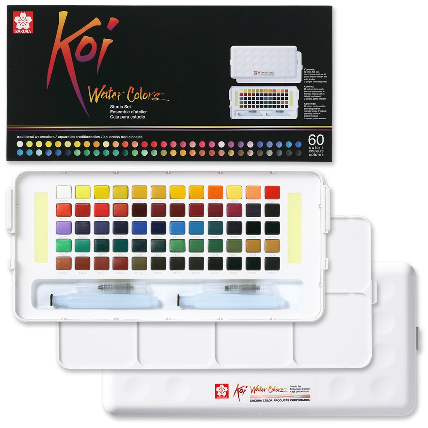 Sakura Studio Set Koi Watercolor Kit, 60", Assorted