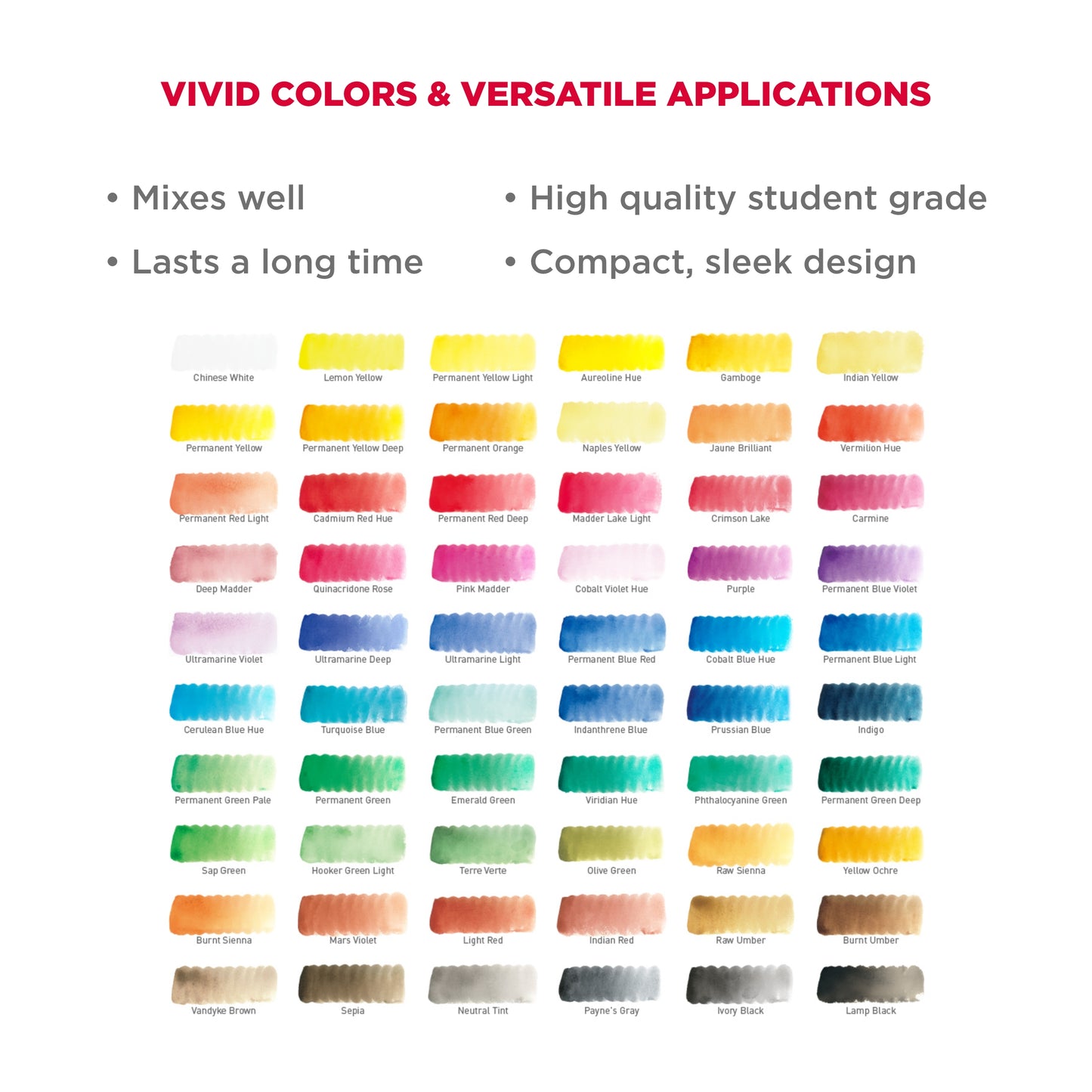 Sakura Studio Set Koi Watercolor Kit, 60", Assorted