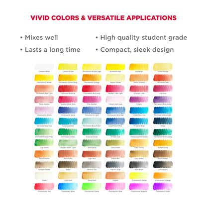 Sakura Studio Set Koi Watercolor Kit, 72 colors, Assorted