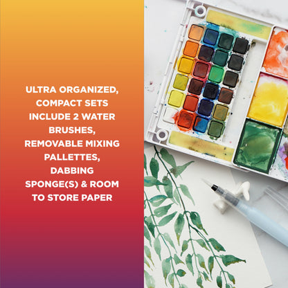 Sakura Studio Set Koi Watercolor Kit, 72 colors, Assorted