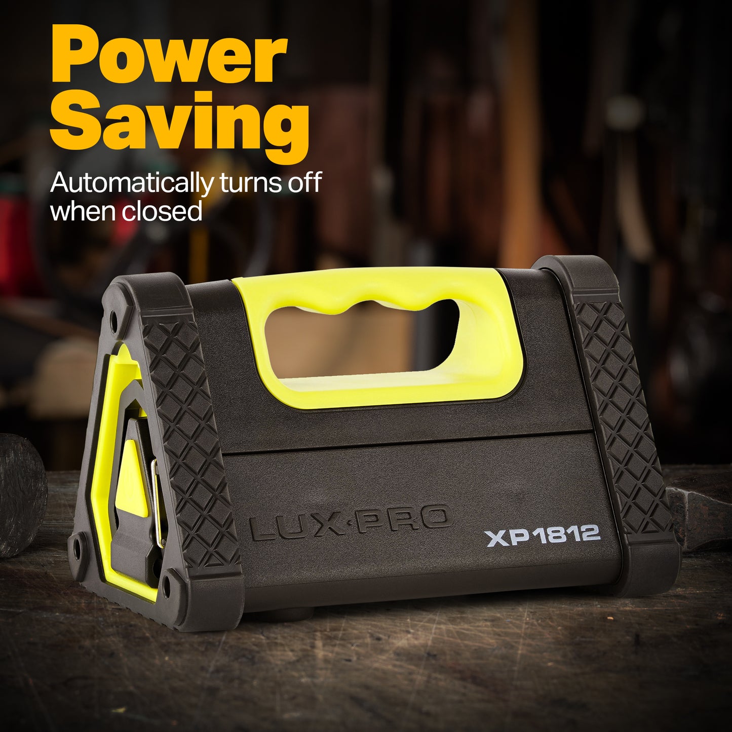 LUXPRO Pro Series 1050 Lumen Directional Pivoting Work Light - Battery Powered Work Light for Up to 35 Hours of Use - Portable Light for Camping, Garage, and More
