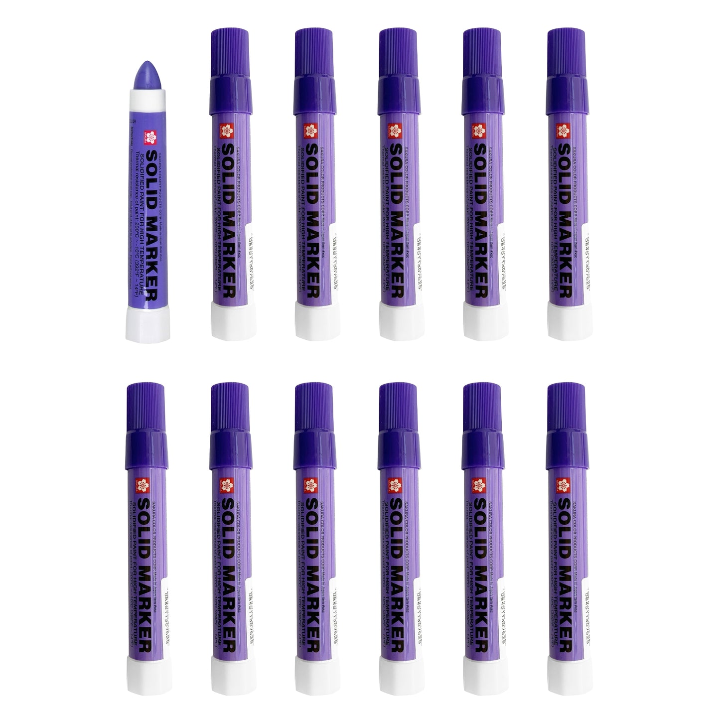 SAKURA - XSC-24 Sakura Solidified Paint Solid Marker, Purple (Box of 12)