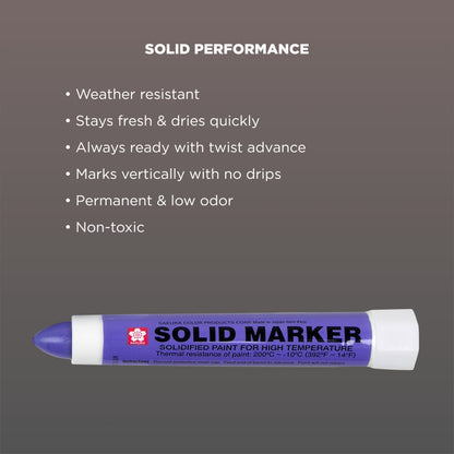 SAKURA - XSC-24 Sakura Solidified Paint Solid Marker, Purple (Box of 12)
