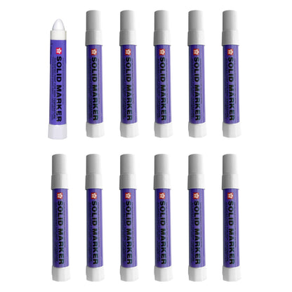 Sakura Solidified Paint Solid Marker, White (Box of 12),XSC-50