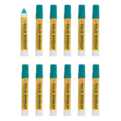 Sakura XSC-T-29 Green Solidified Paint Low Temperature Solid Marker, -40 to 212 Degree F, 13 mm Twist-Up Tip (Pack of 12)