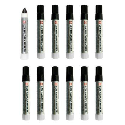 Sakura Solidified Paint Low Halogen Marker, Black (Box of 12)
